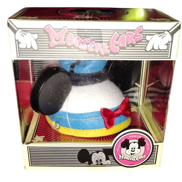 Disney MousekeEars Mini Donald Duck Ear Hat – Collectible Boxed Keychain Hat New - Picture 2 of 4